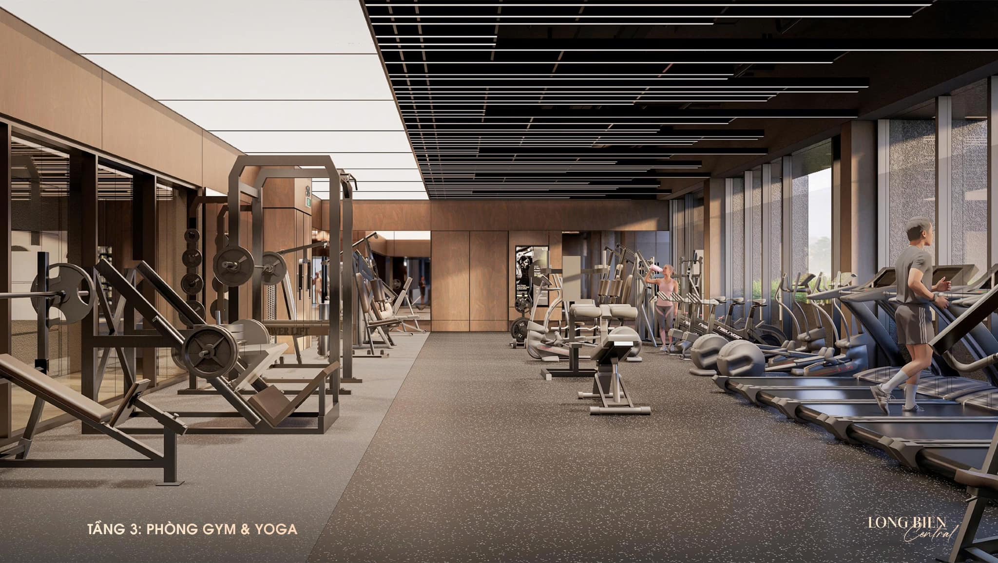 Phòng Gym Yoga tại dự án Long Biên Central