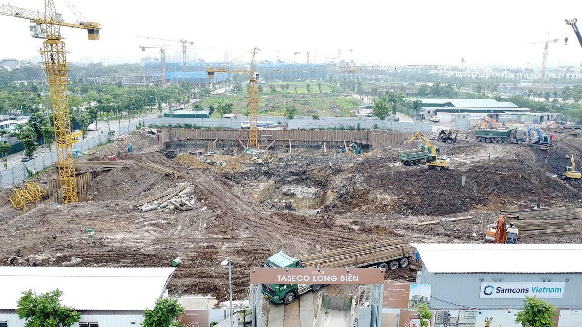 Tiến độ dự án Long Biên Central