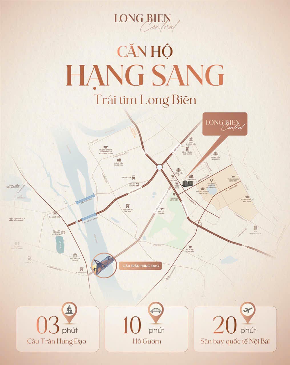 Vị trí dự án Long Biên Central