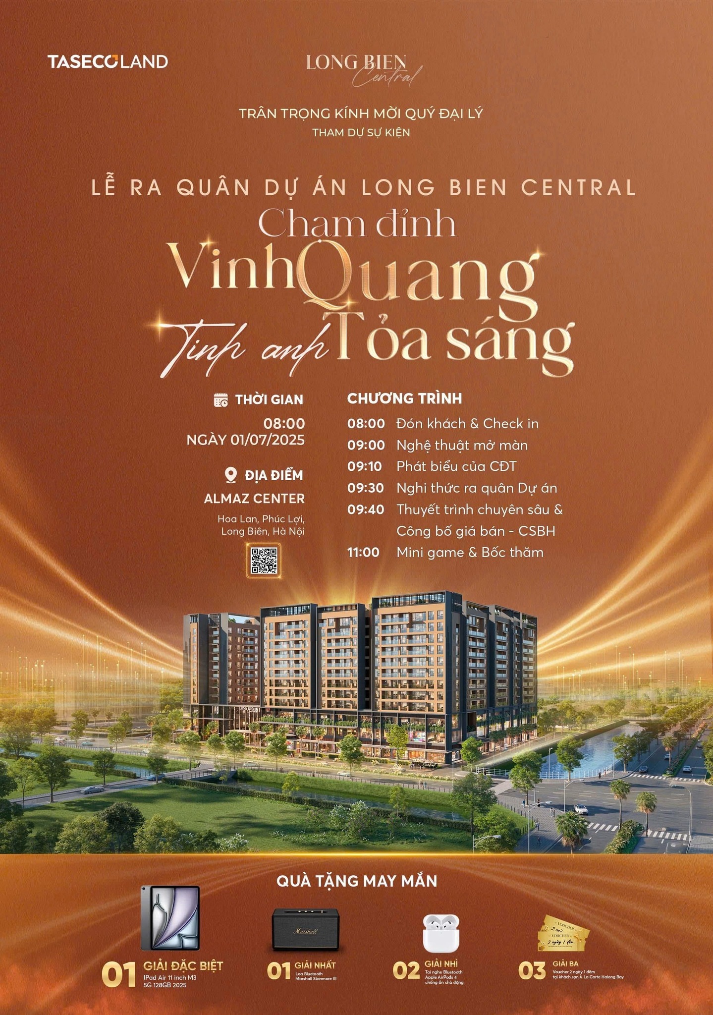 Banner quảng cáo dự án Long Biên Central
